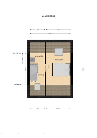 Floorplan - Lingestraat 28, 1316 CS Almere